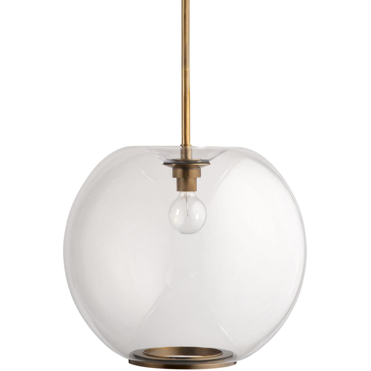 Jamie Young Co 5HELI-PECL Helium 1 Light 19.5 inch Brass Pendant Ceiling Light