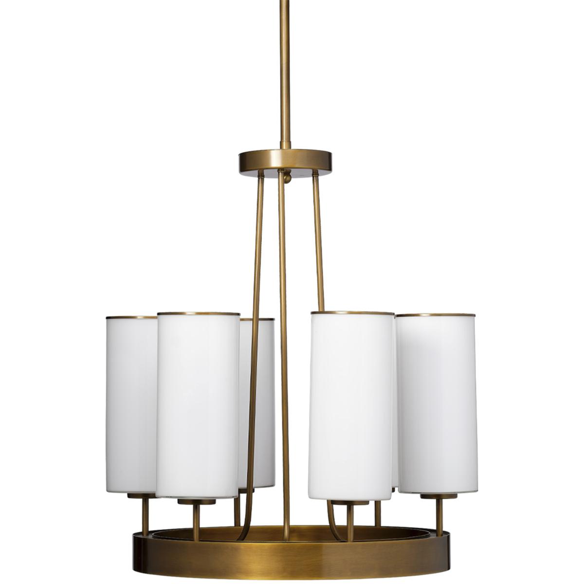 Jamie Young Co 5KING-CHAB Kingdom LED 28 inch Antique Brass Chandelier Ceiling Light