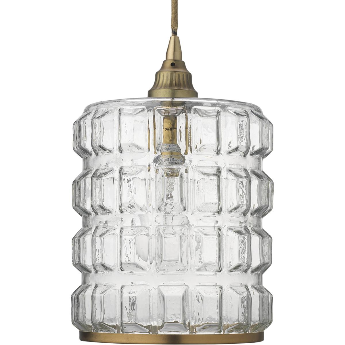 Jamie Young Co 5MADI-CLAB Madison 1 Light 8.5 inch Clear Glass with Antique Brass Hardware Pendant Ceiling Light