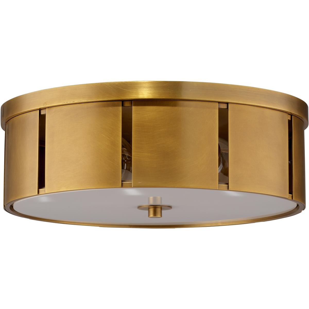 Jamie Young Co 5ORBI-SMAB Orbit 2 Light 14 inch Antique Brass Flush Mount Ceiling Light, Small