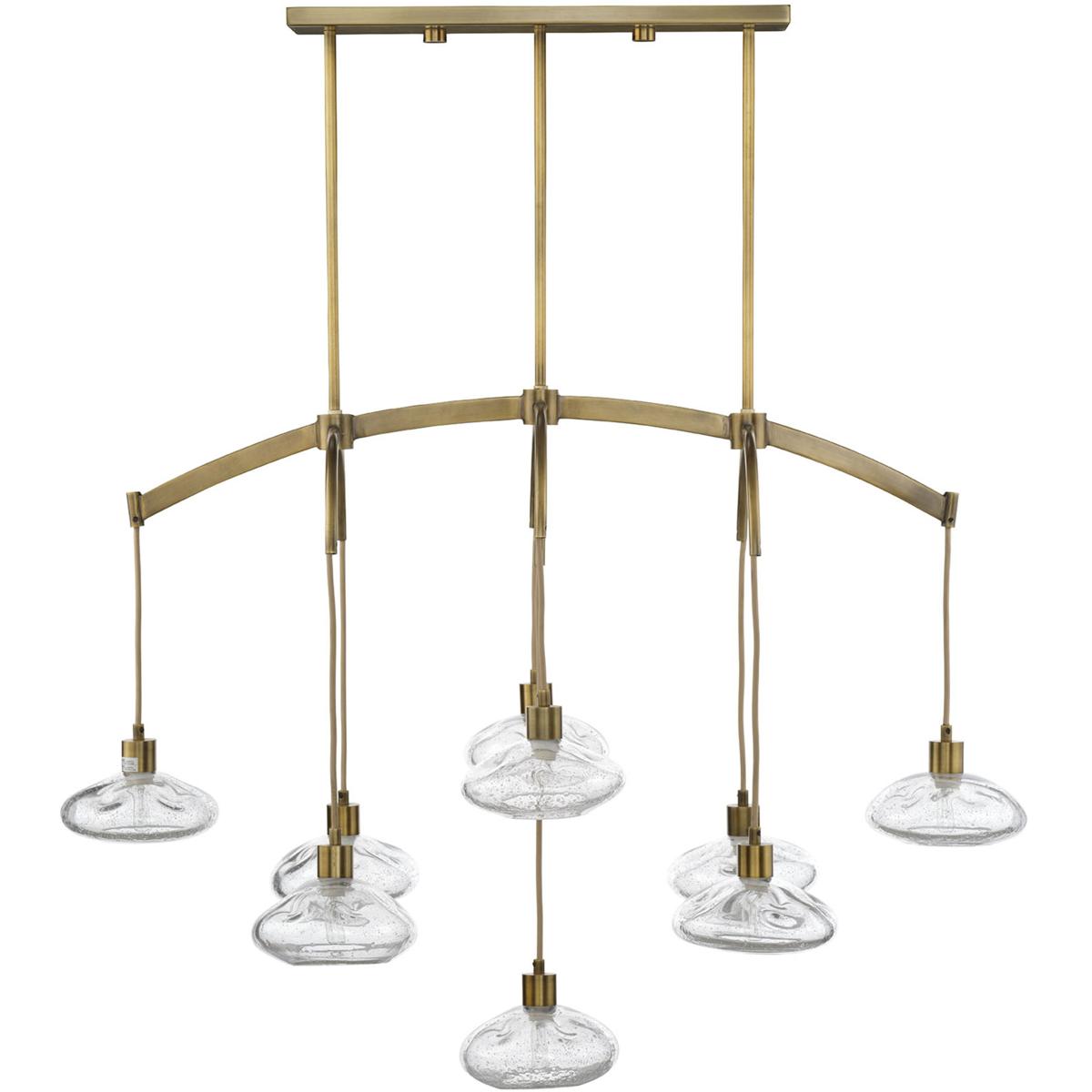 Jamie Young Co 5RESE-CHCL Reservoir LED 42 inch Antique Brass Chandelier Ceiling Light, Inline