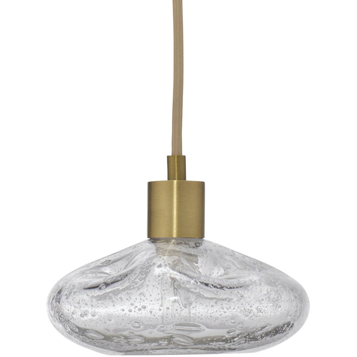 Jamie Young Co 5RESE-PECL Reservoir LED 7 inch Antique Brass Pendant Ceiling Light, Inline
