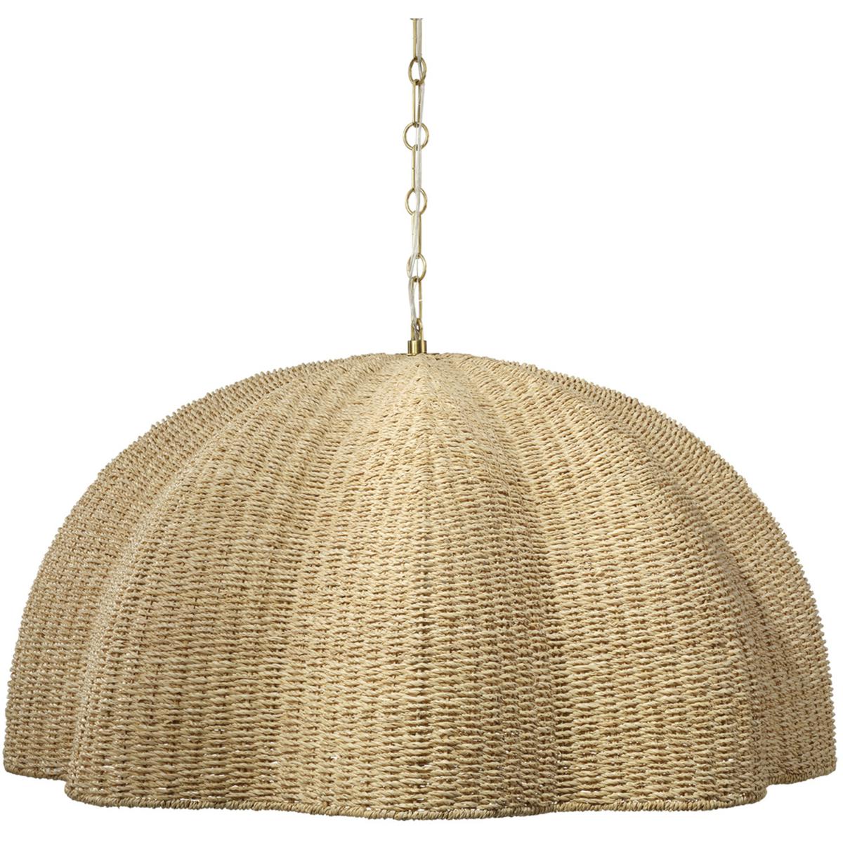 Jamie Young Co 5ROSE-LGNA Rosemary 1 Light 36 inch Antique Brass Pendant Ceiling Light, Inline