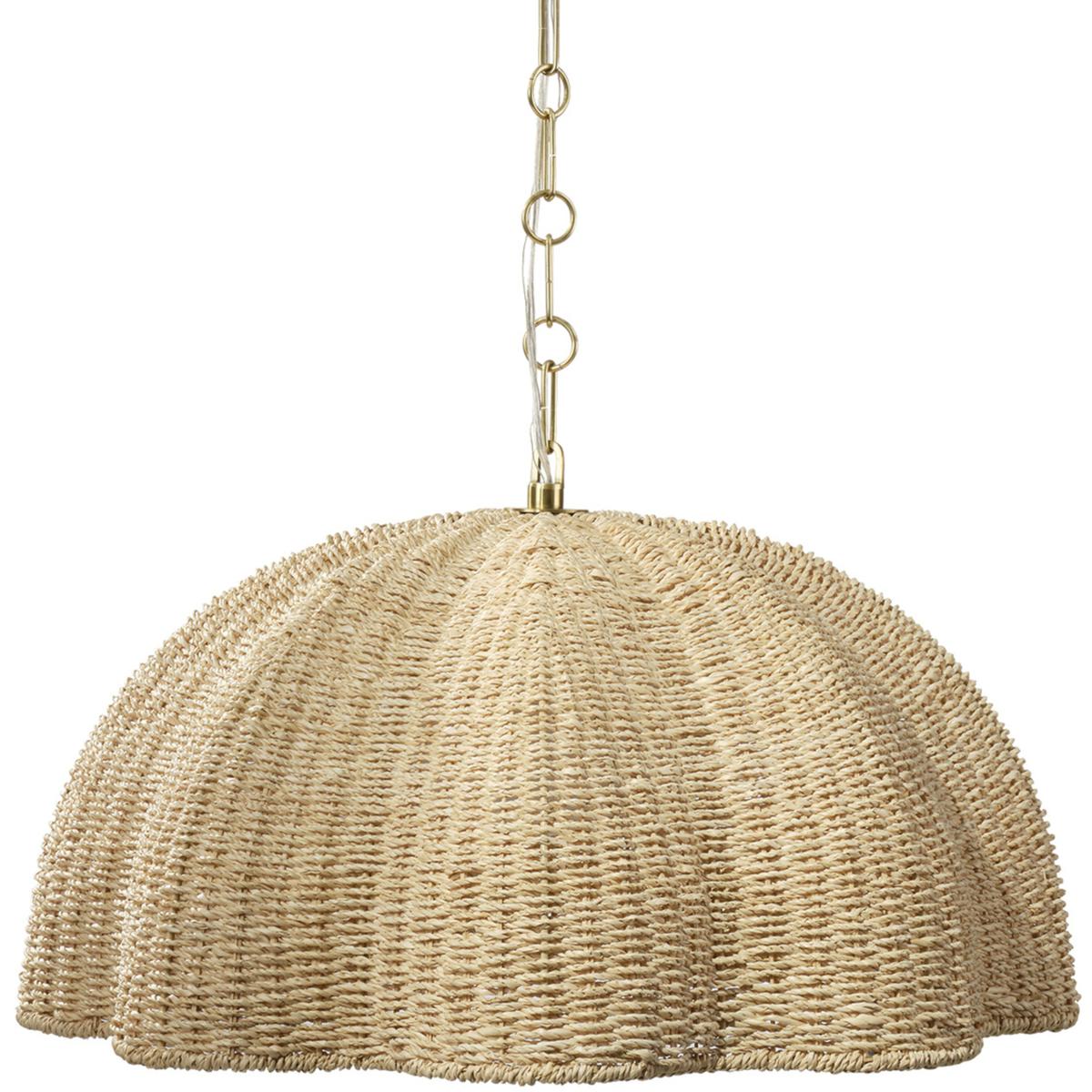 Jamie Young Co 5ROSE-SMNA Rosemary 1 Light 24 inch Antique Brass Pendant Ceiling Light, Inline