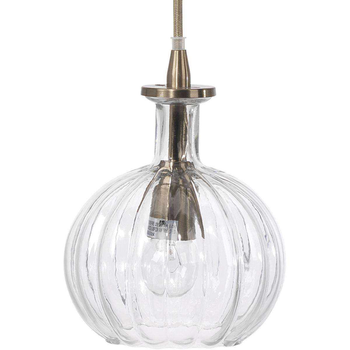 Jamie Young Co 5SOPH-CLBR Sophia Carafe 1 Light 6.25 inch Clear with Brass Pendant Ceiling Light