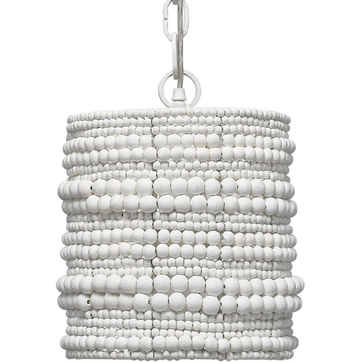Jamie Young Co 5STRA-PEWH Strand 1 Light 10.5 inch White Pendant Ceiling Light
