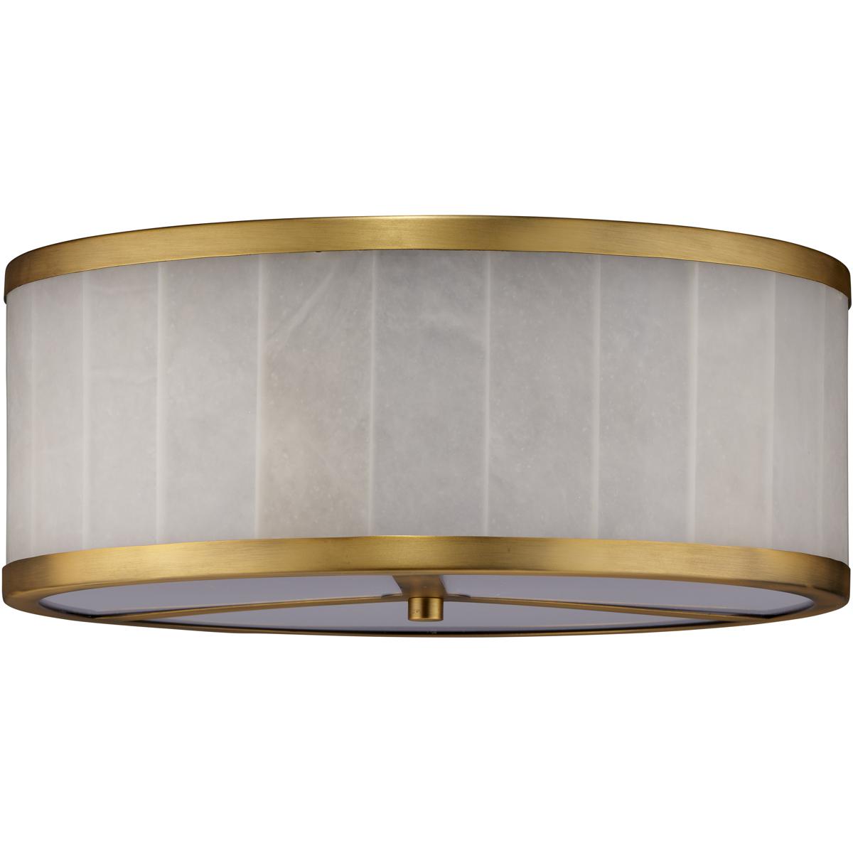 Jamie Young Co 5UPSA-LGAL Upsala 2 Light 15 inch Antique Brass Flush Mount Ceiling Light, Large
