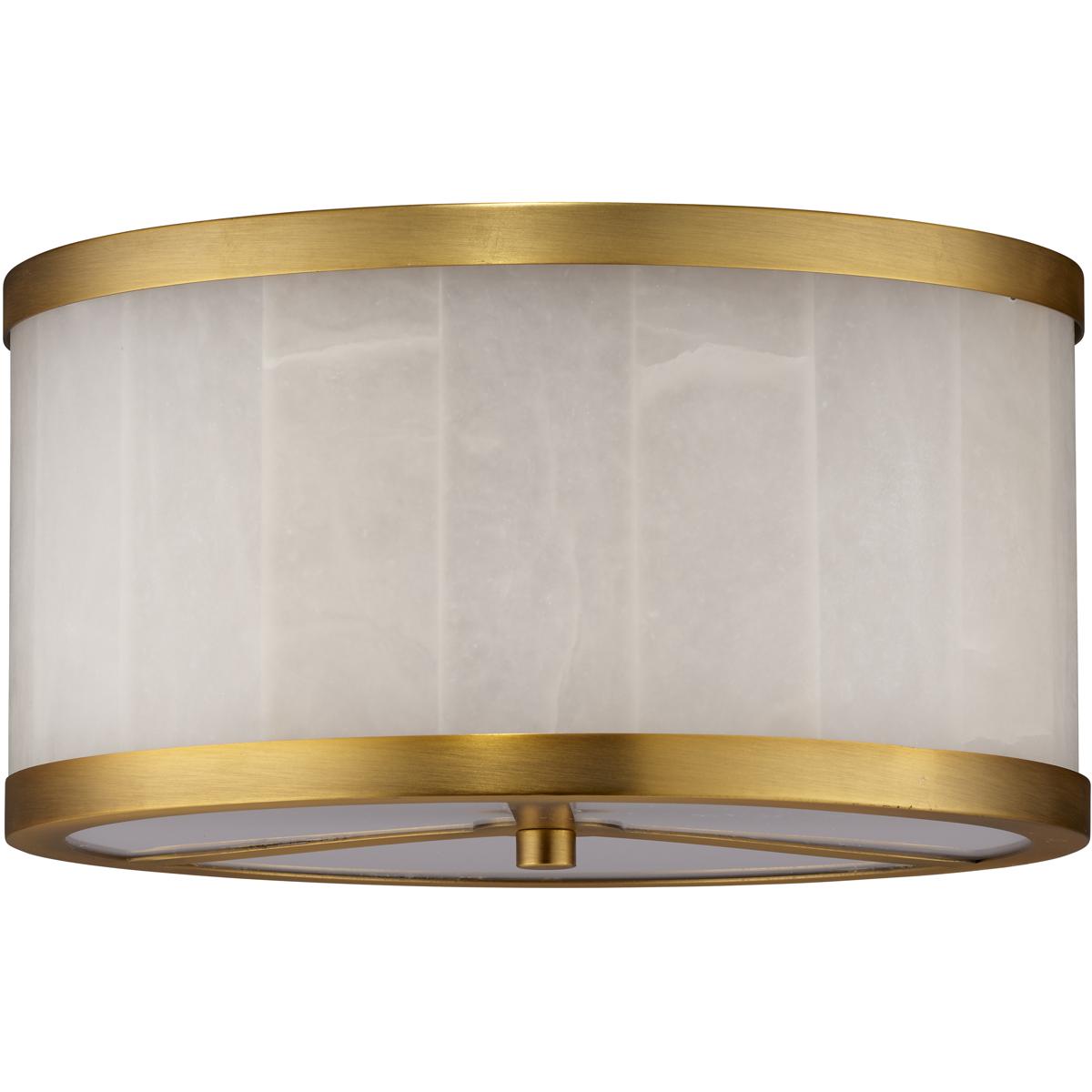Jamie Young Co 5UPSA-SMAL Upsala 2 Light 11.5 inch Antique Brass Flush Mount Ceiling Light, Small