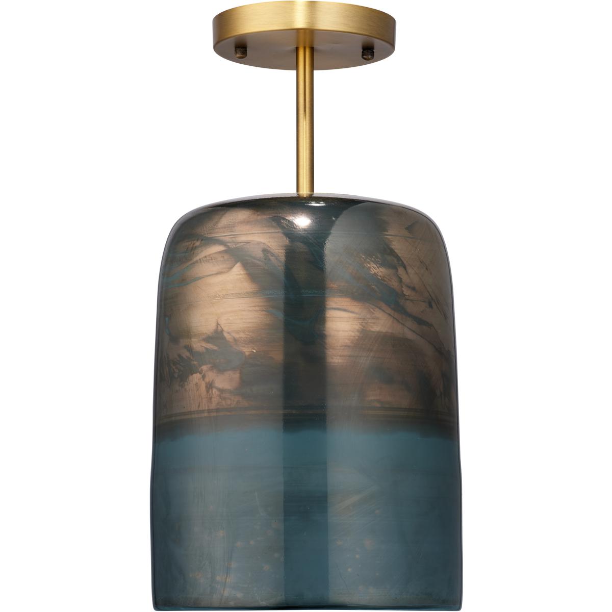 Jamie Young Co 5VAPO-FMAQ Vapor 1 Light 8 inch Antique Brass Semi-Flush Mount Ceiling Light