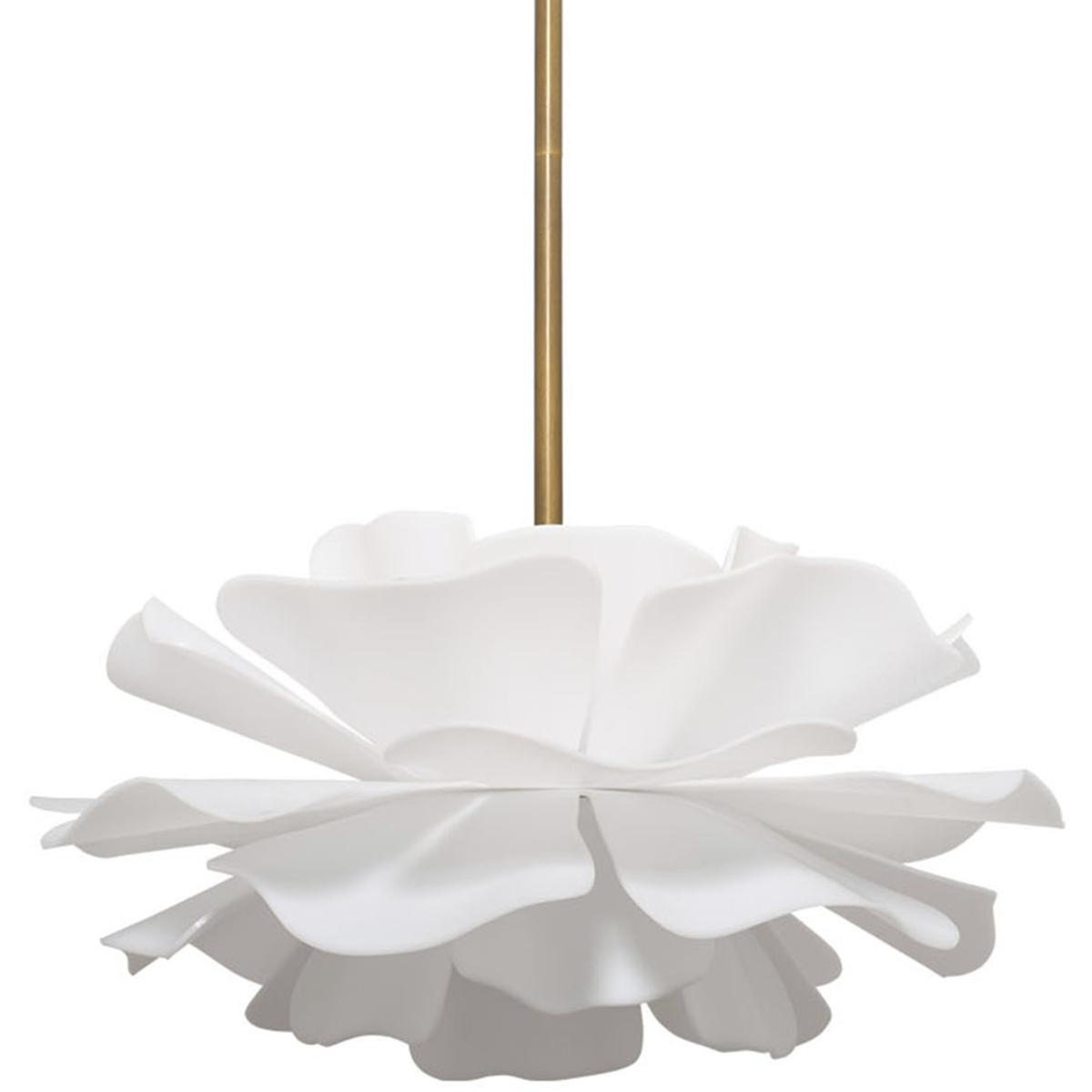 Jamie Young Co 5ZINN-CHSM Zinnia 4 Light 22 inch Antique Brass Chandelier Ceiling Light in Small, Small, Inline