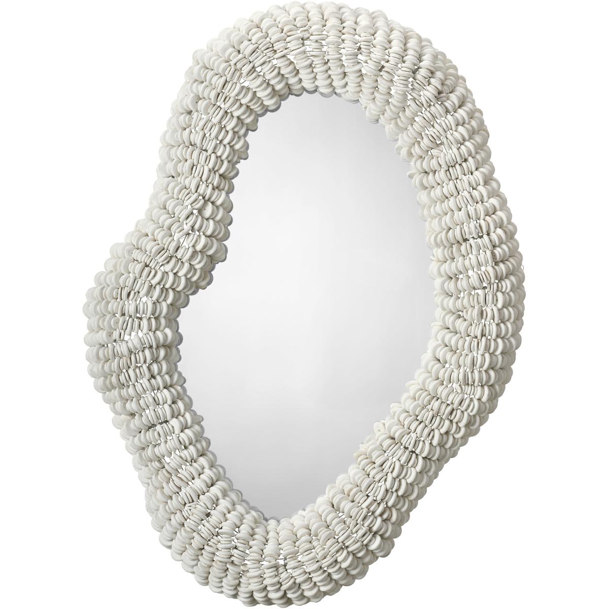 Jamie Young Co 6AMOE-MIWH Amoeba 41 X 28 inch White Mirror, Inline