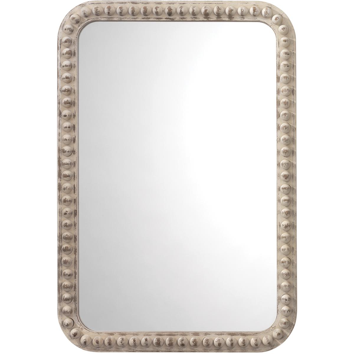 Jamie Young Co 6AUDR-RECTWH Audrey 34 X 23.5 inch White Washed Wood Mirror
