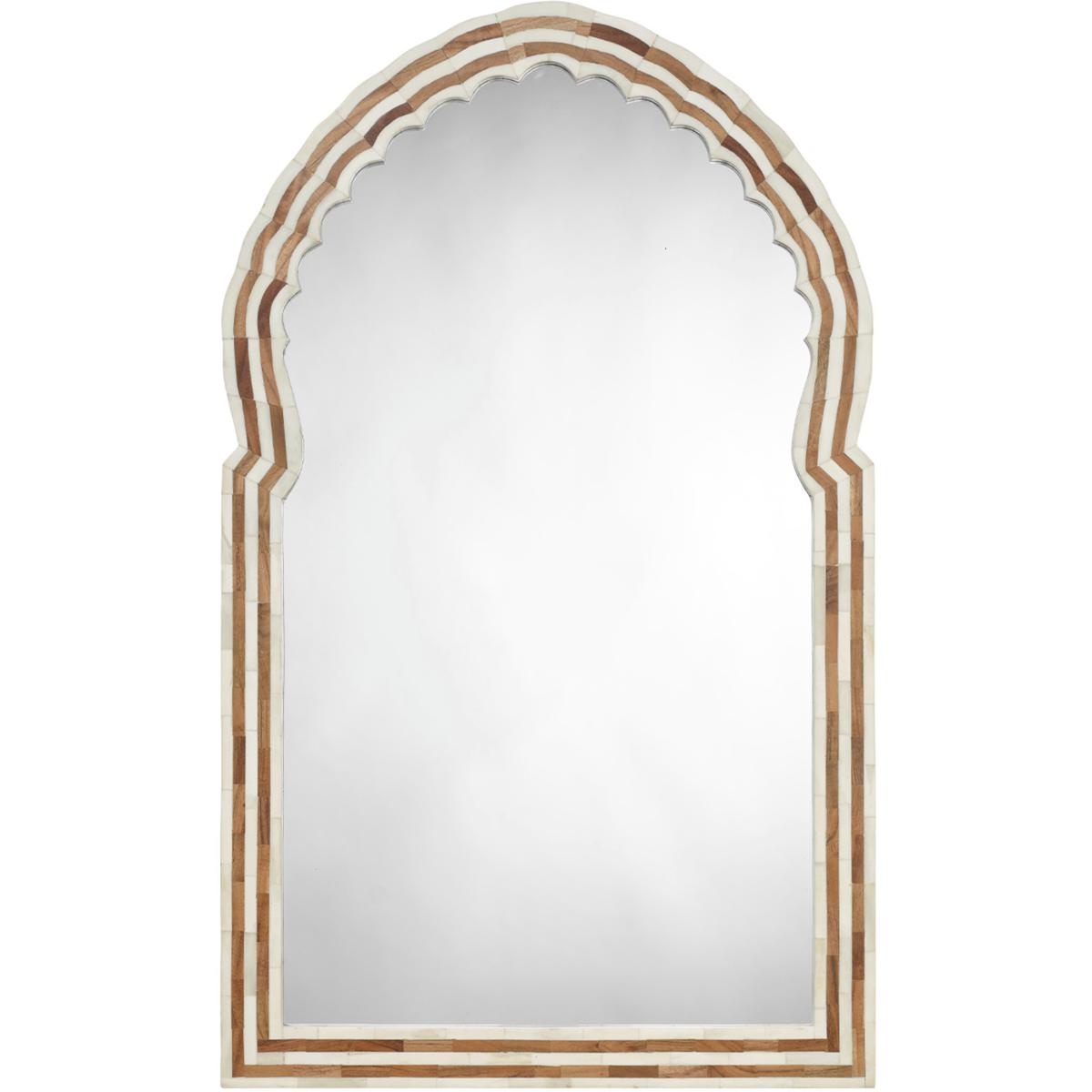 Jamie Young Co 6BARD-LGNA Bardot 60 X 36 inch Natural Wall Mirror