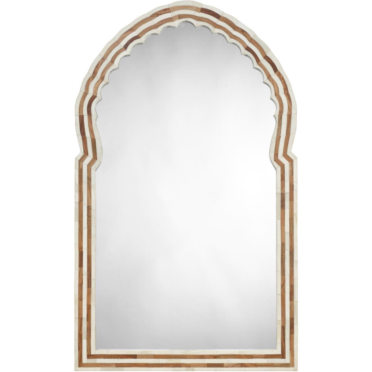 Jamie Young Co 6BARD-MINA Bardot 40 X 24 inch Natural and Bone Mirror, Large