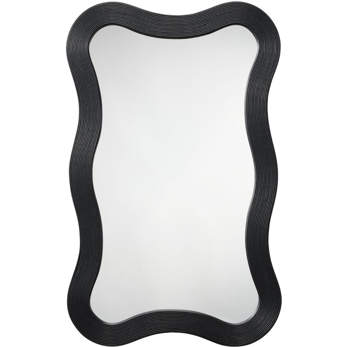Jamie Young Co 6DALI-MIBK Dali 38 X 23.5 inch Black Bamboo Mirror