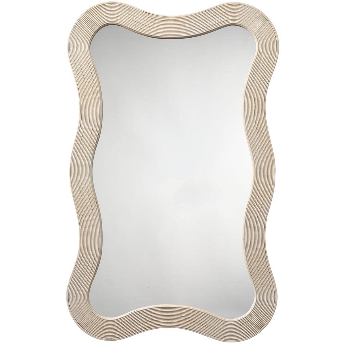 Jamie Young Co 6DALI-MICR Dali 38 X 23.5 inch Cream Bamboo Mirror