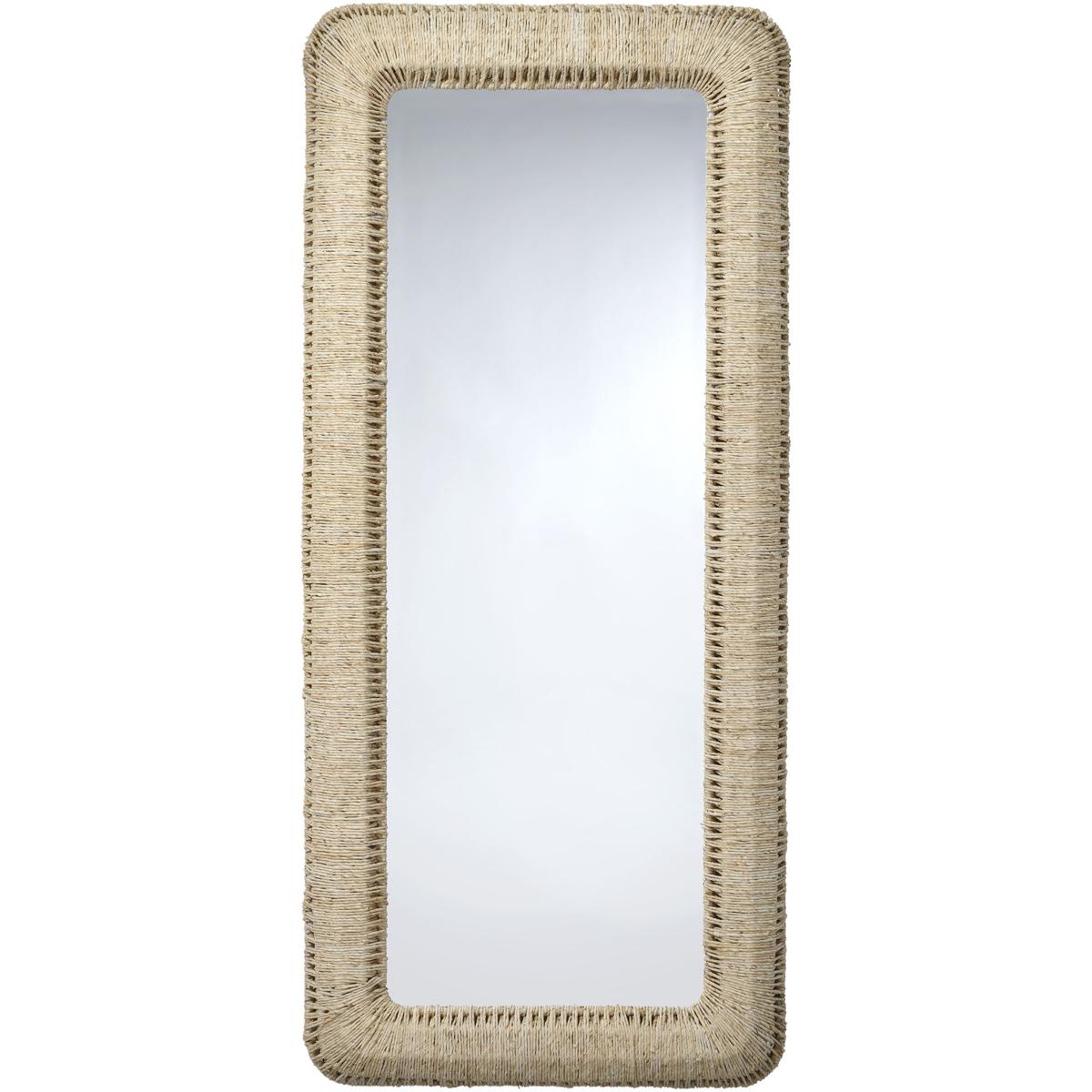 Jamie Young Co 6HOLL-FLNA Hollis 76 X 34 inch Natural Cornhusk Floor Mirror
