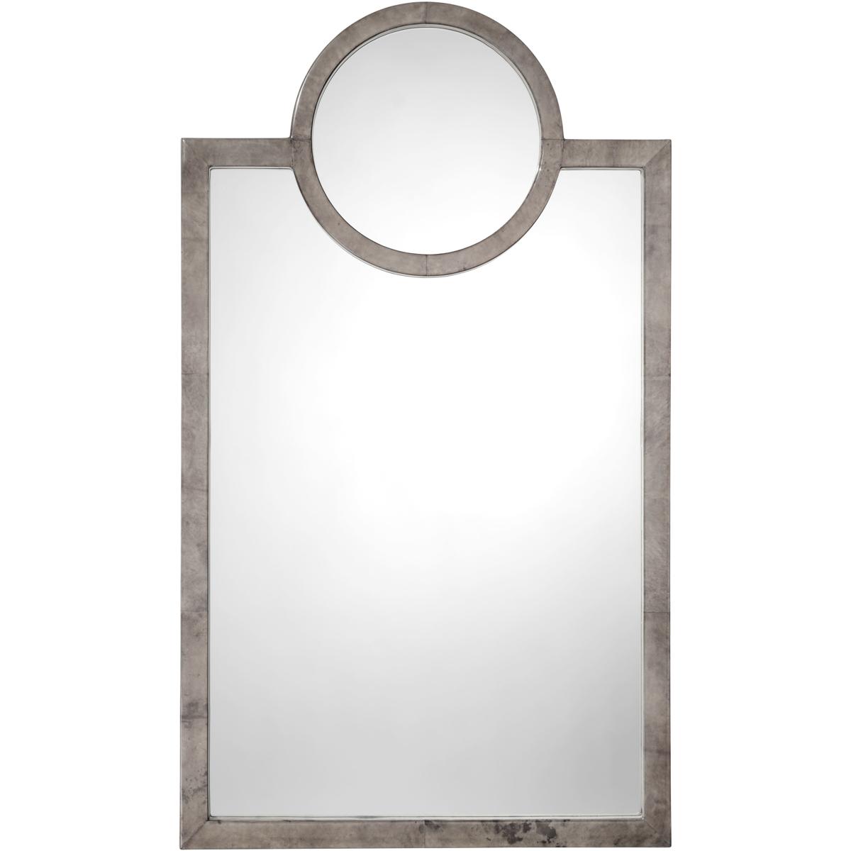 Jamie Young Co 6KEYS-MIDO Keystone 62 X 36 inch Dove Ash Grey Vellum Mirror, Inline