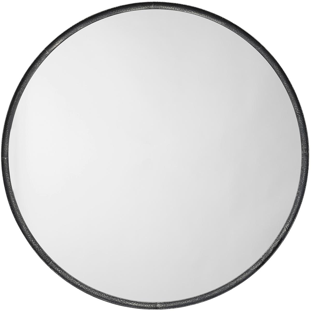 Jamie Young Co 6REFI-LGMIBK Refined 48 X 48 inch Distressed Black Mirror, Inline, Large