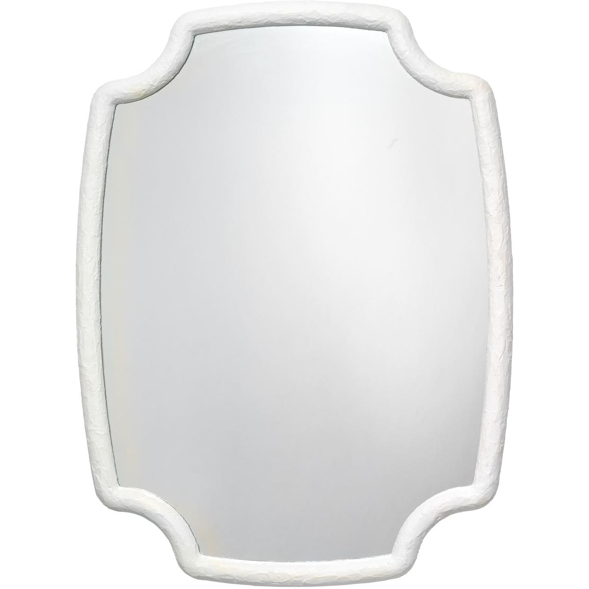Jamie Young Co 6SELE-MIWH Selene 48 X 36 inch Textured White Resin Wall Mirror
