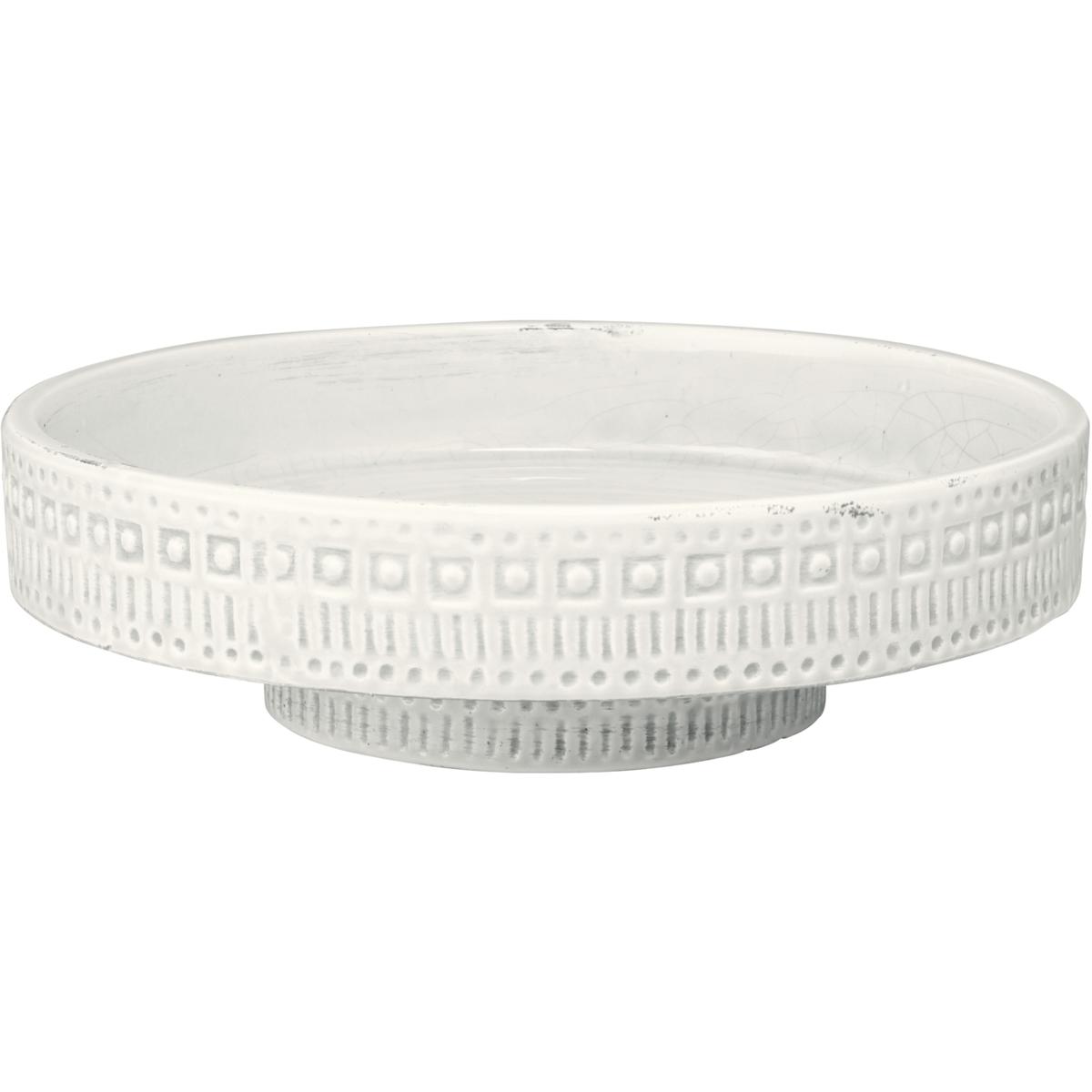 Jamie Young Co 7COCO-PEWH Coco 13.25 X 13.25 inch White Ceramic Pedestal