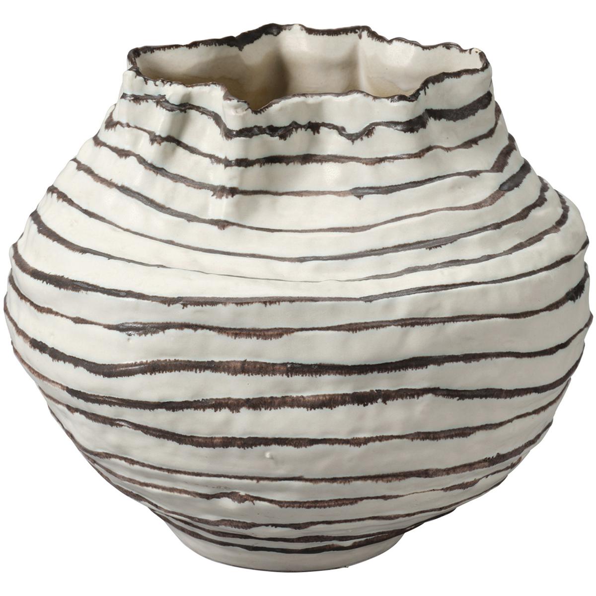 Jamie Young Co 7CURV-VEBR Curvature 12 X 10 inch Vessel, Inline