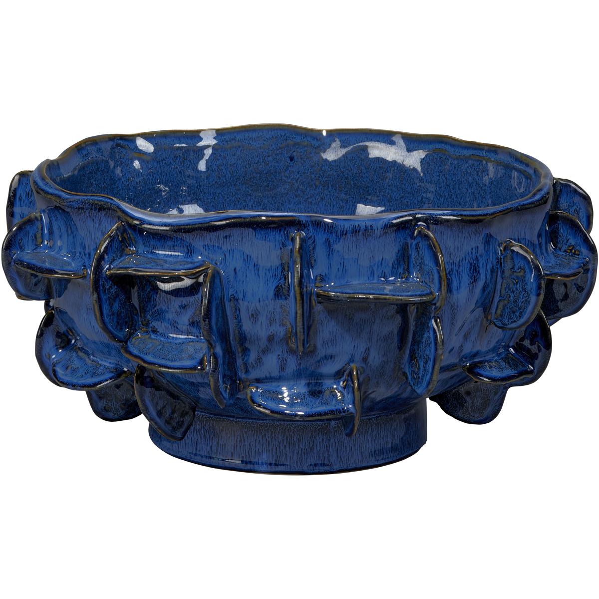 Jamie Young Co 7HELI-BOCO Helios 14 X 6.25 inch Bowl in Cobalt Blue