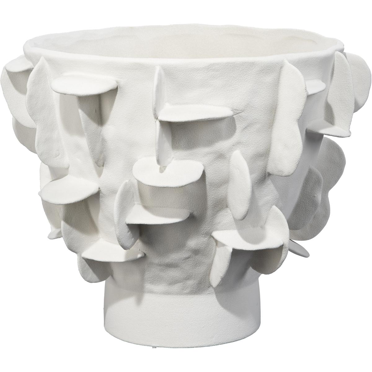 Jamie Young Co 7HELI-VAWH Helios 13 X 9.5 inch Vase in White