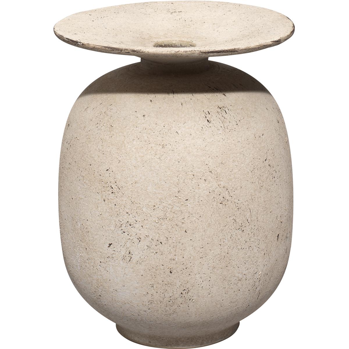 Jamie Young Co 7HIGH-VAOW Highland 7.75 X 5.75 inch Decorative Vase in Off White Ceramic