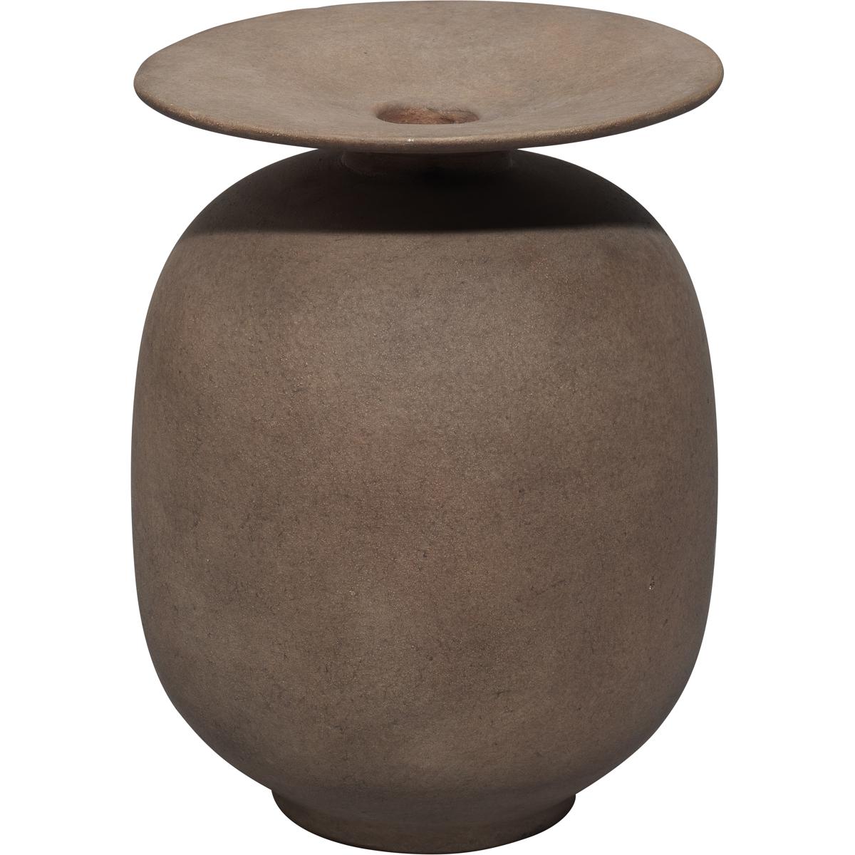 Jamie Young Co 7HIGH-VAUM Highland 7.75 X 5.75 inch Decorative Vase in Burnt Umber Ceramic