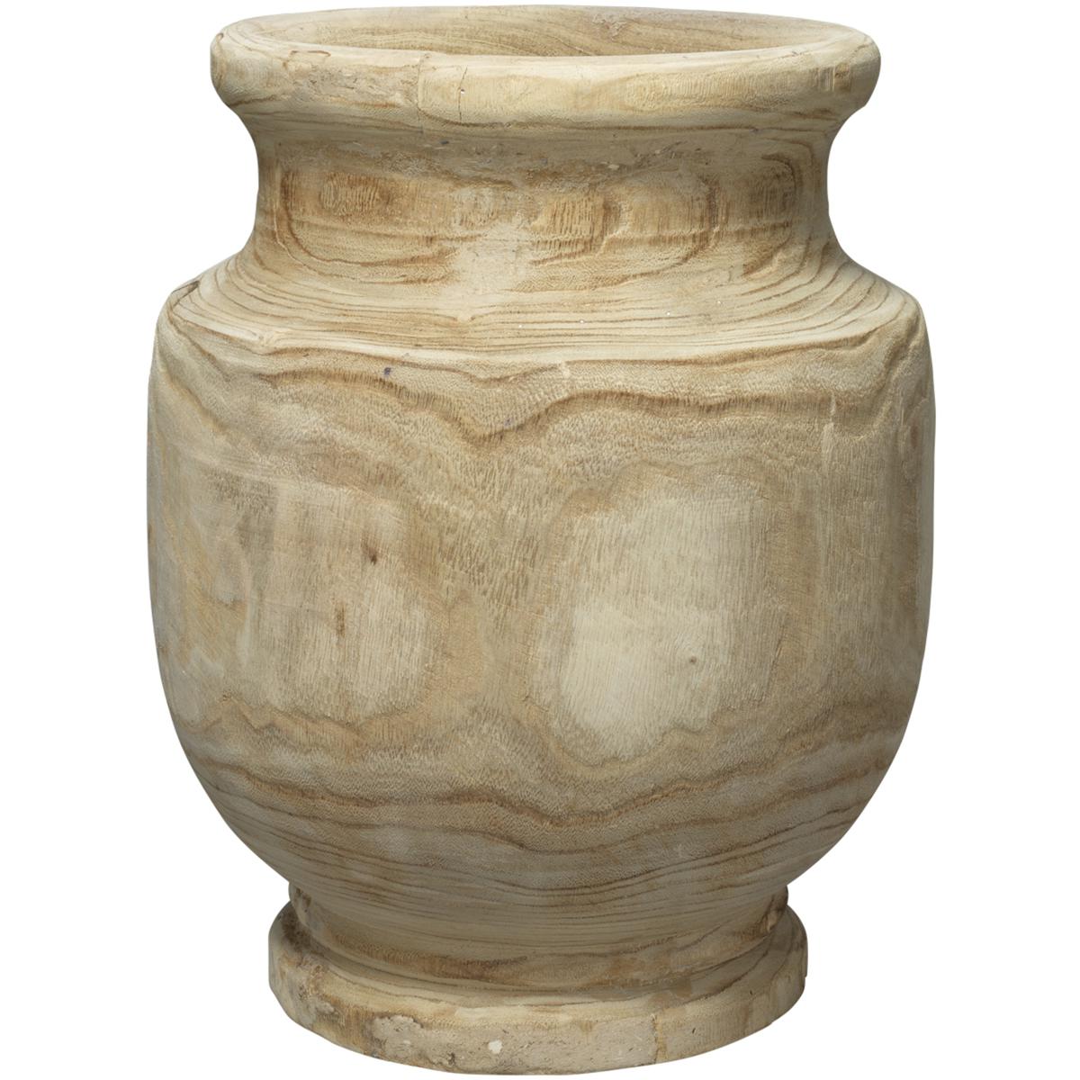 Jamie Young Co 7LAGU-VAWD Laguna 17.75 X 13.5 inch Wooden Vase