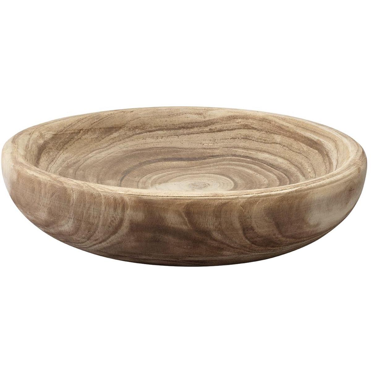 Laurel Turned Wooden Bowl, 17 in.