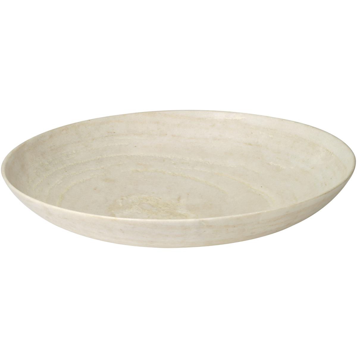 Jamie Young Co 7MARB-XLWH Marble 24 X 4.75 inch Bowl