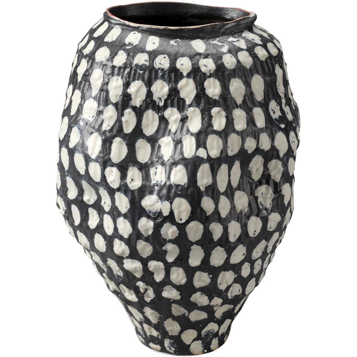 Jamie Young Co 7PINP-VABK Pinpoint 11.5 X 8.5 inch Vase, Inline