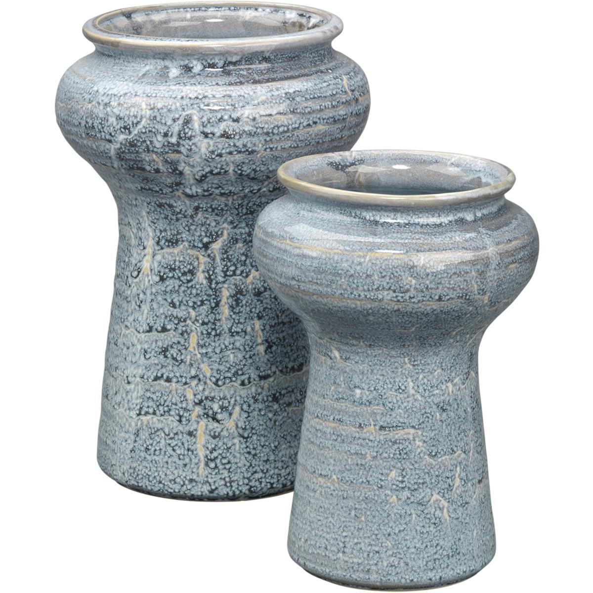 Jamie Young Co 7SNOR-VABL Snorkel 12 X 8 inch Vases, Set of 2