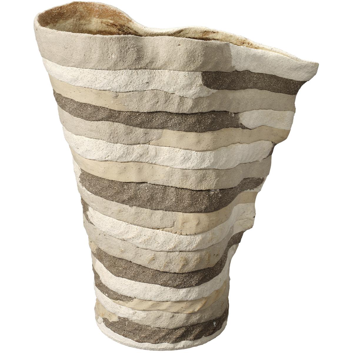 Jamie Young Co 7TEXT-VABR Textile 14 X 12.5 inch Vase, Inline