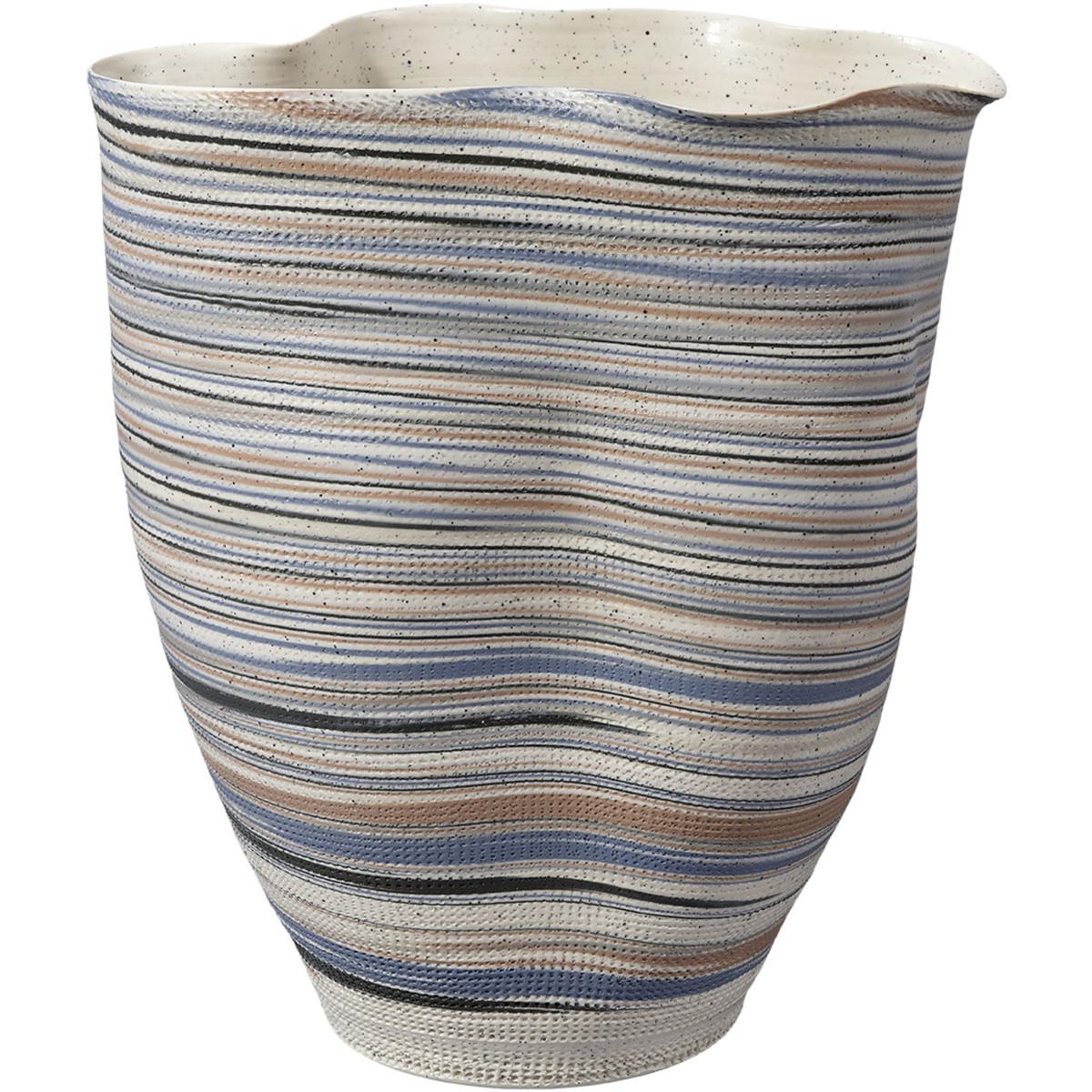 Jamie Young Co 7UNDU-VABL Undulation 13 X 11 inch Vase