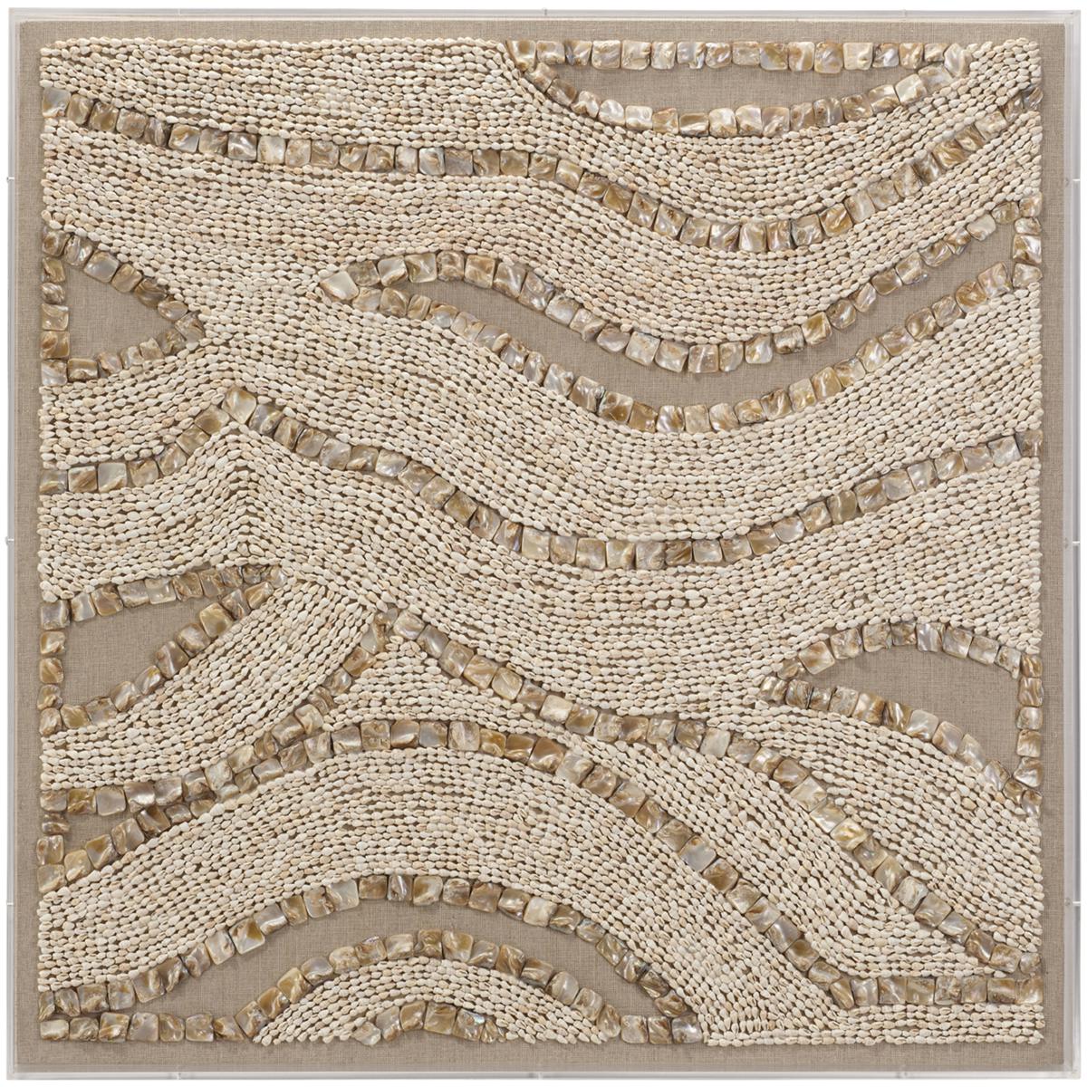 Jamie Young Co 8BIGWAV-WACR Big Wave Natural Shell Wall Art