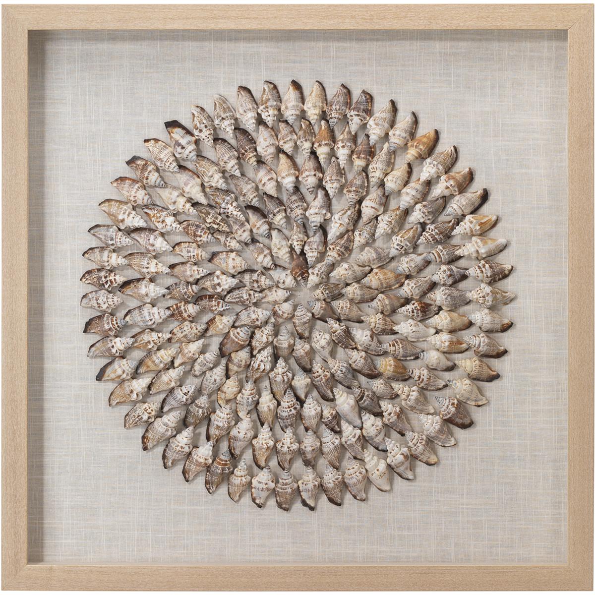 Jamie Young Co 8RIVI-BESI Riviera Off White & Brown Framed Wall Art