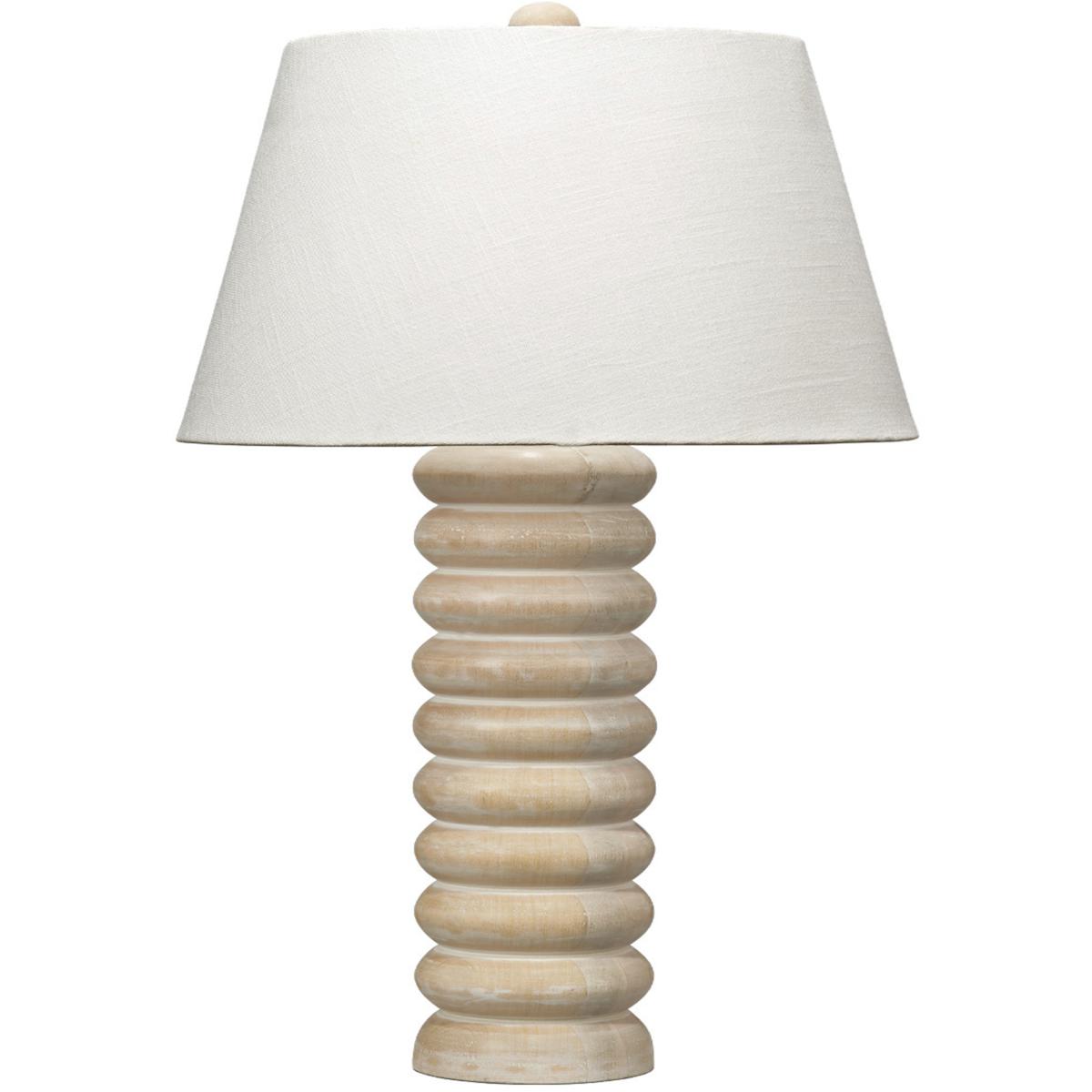 Jamie Young Co 9ABACUSTLBW Abacus 29.5 inch Bleached Wood Table Lamp Portable Light