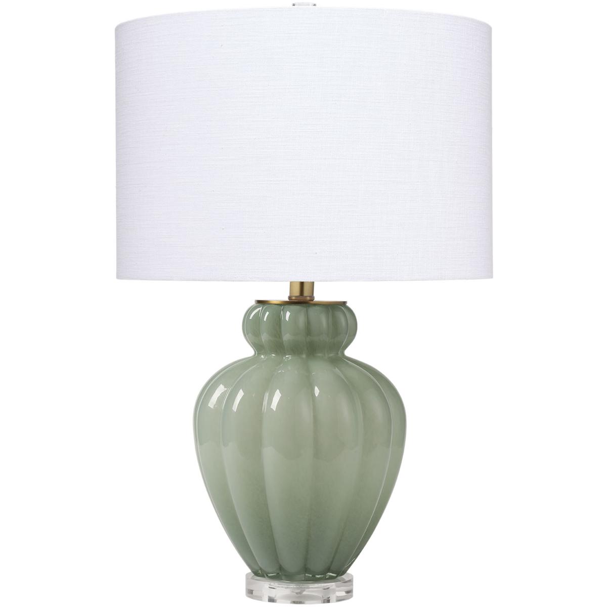 Jamie Young Co 9AGNESTLCEDR Agnes 23 inch 150 watt Blown Glass Celadon Table Lamp Portable Light