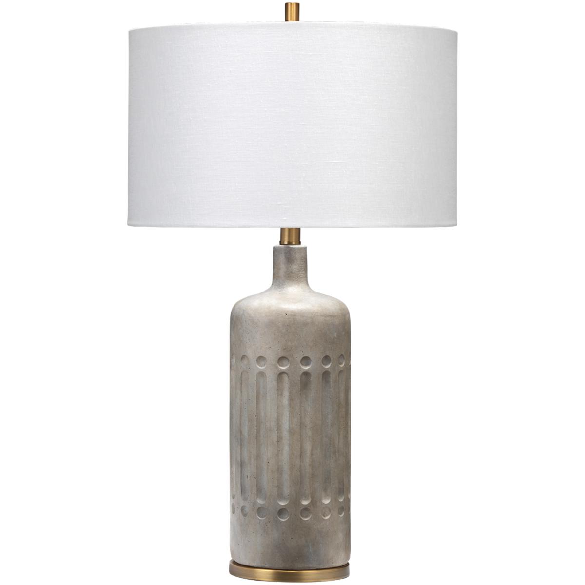 Jamie Young Co 9ANNEXGRGO Annex 27 inch 150 watt Grey and Antique Brass Table Lamp Portable Light