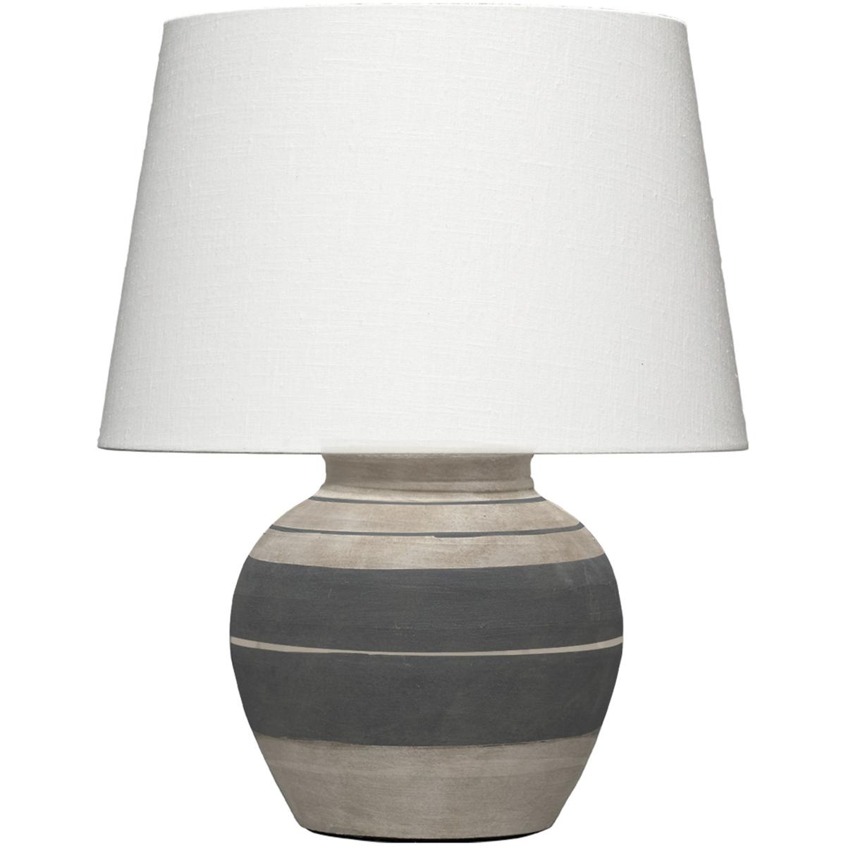 Jamie Young Co 9BERNARDBEDG Bernard 20 inch 150 watt Beige and Dark Grey Table Lamp Portable Light