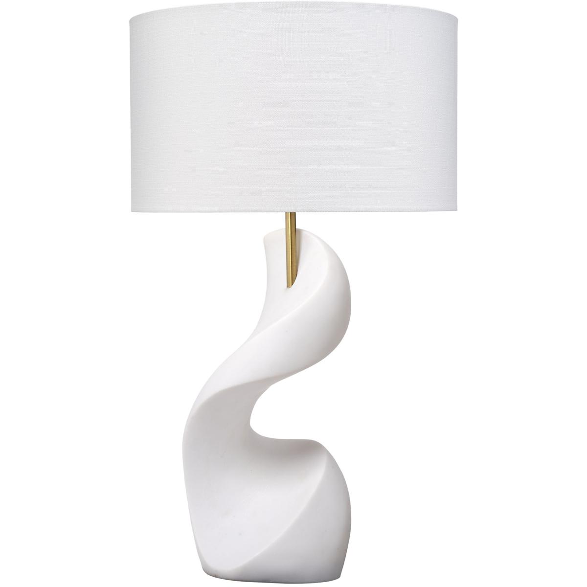 Jamie Young Co 9COBRATLWH Cobra 33 inch 150 watt Smooth White Ricestone Table Lamp Portable Light