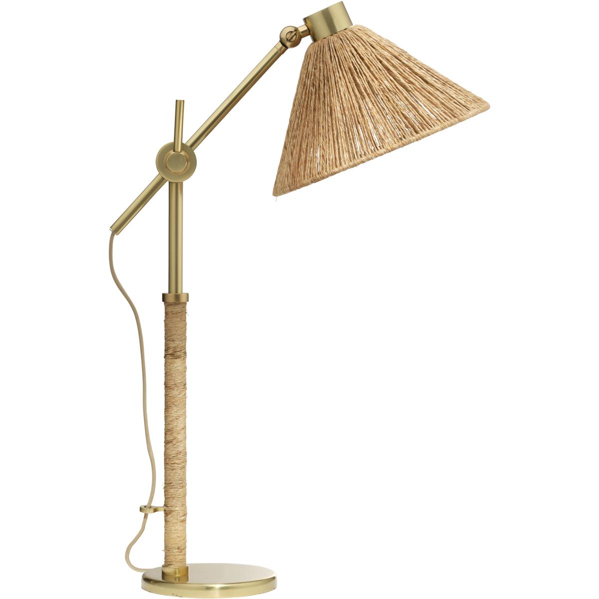 Jamie Young Co 9FITZGERTLNA Fitzgerald 20 inch 60 watt Brushed Brass Table Lamp Portable Light, Inline