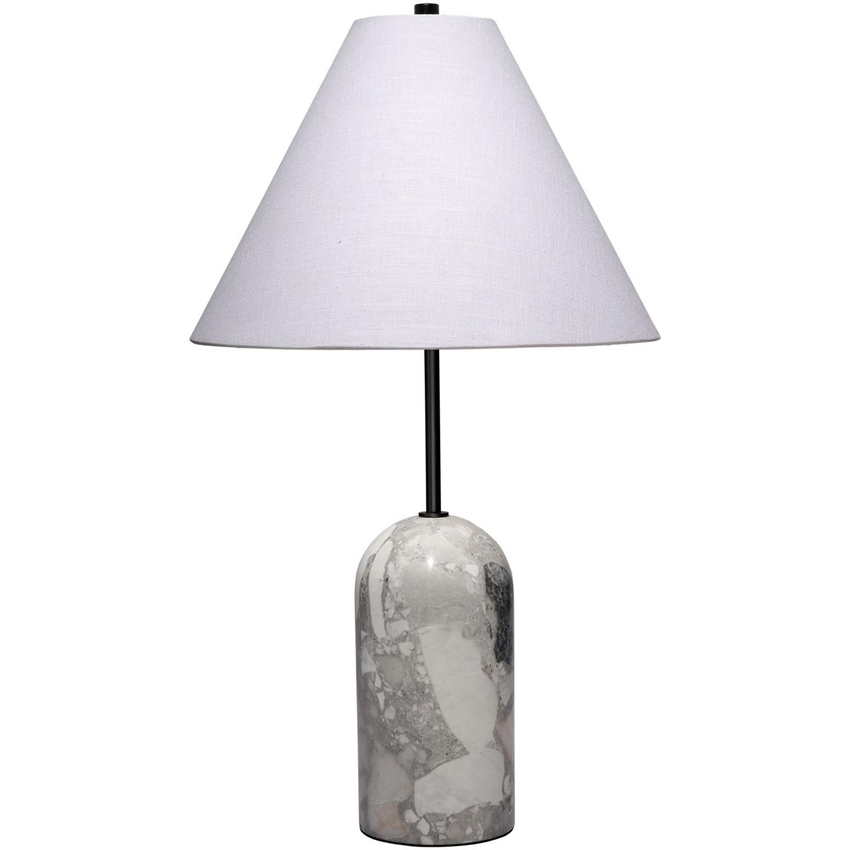 Jamie Young Co 9HOLTTLGRETR Holt 27.5 inch 150 watt Grey Travertine Stone Table Lamp Portable Light