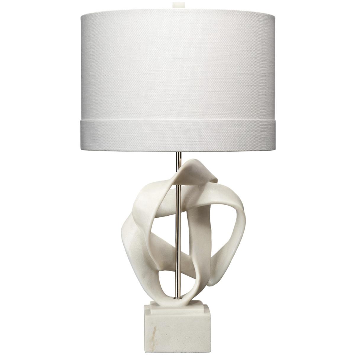 Jamie Young Co 9INTERTWINWH Intertwined 30.5 inch 150 watt White Polyresin Table Lamp Portable Light
