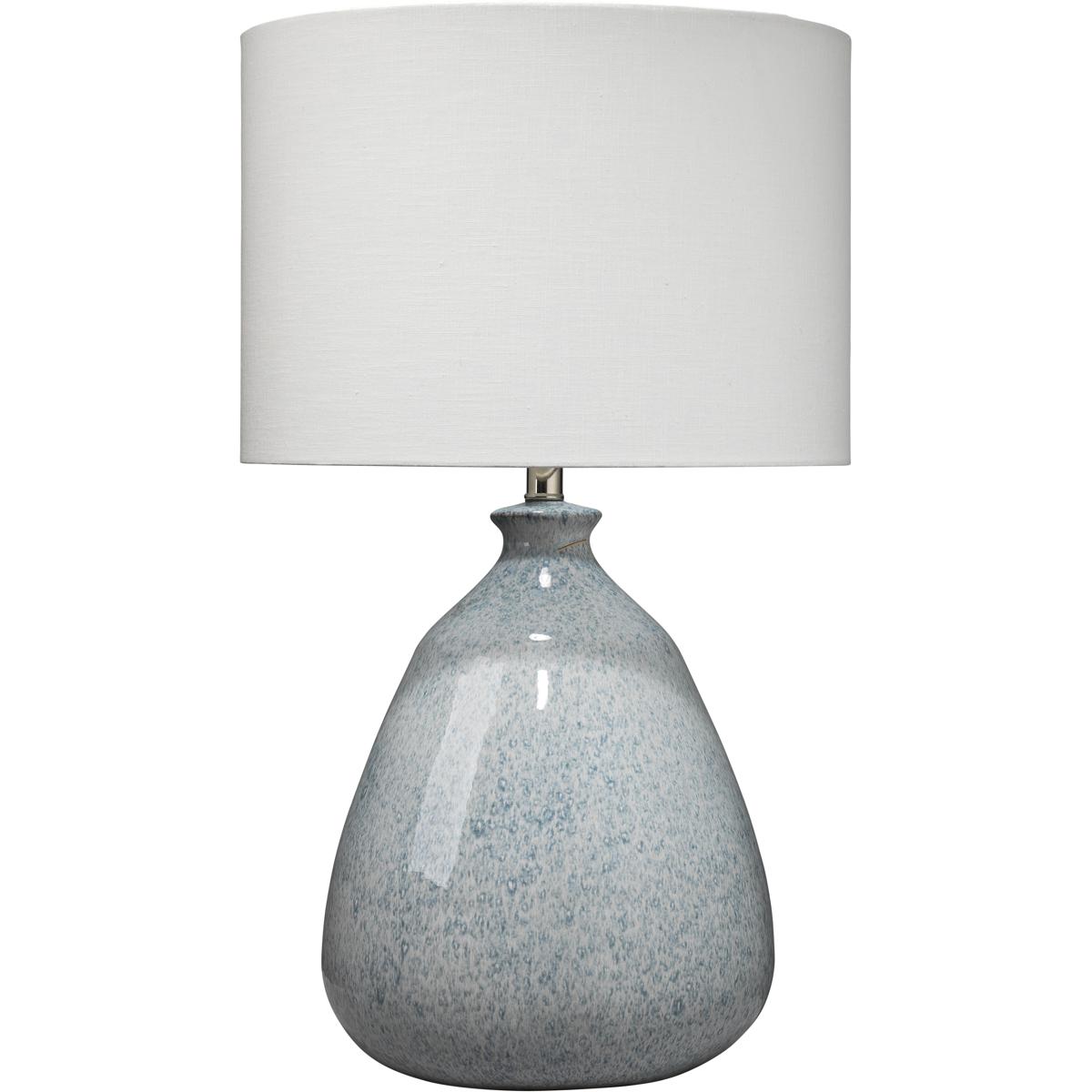 Jamie Young Co 9LEVITLBLUE Levi 28.5 inch 150 watt Washed Blue Reactive Glaze Ceramic Table Lamp Portable Light