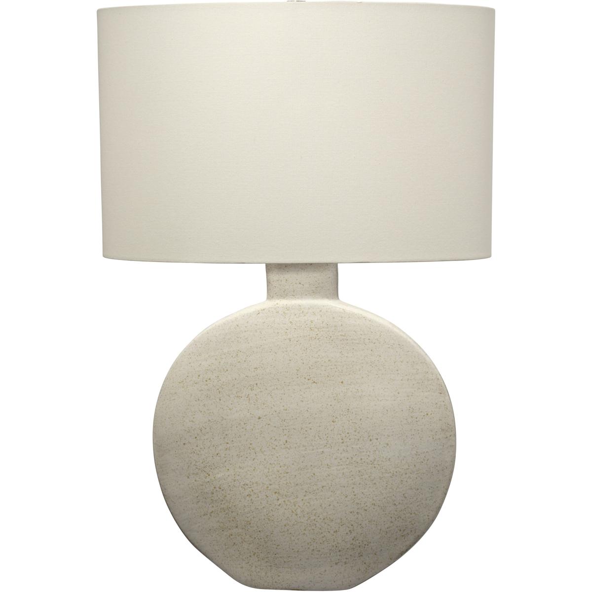Jamie Young Co 9MOONTLCRM Moon 29.5 inch 100 watt Speckled Cream Glaze Table Lamp Portable Light, Inline