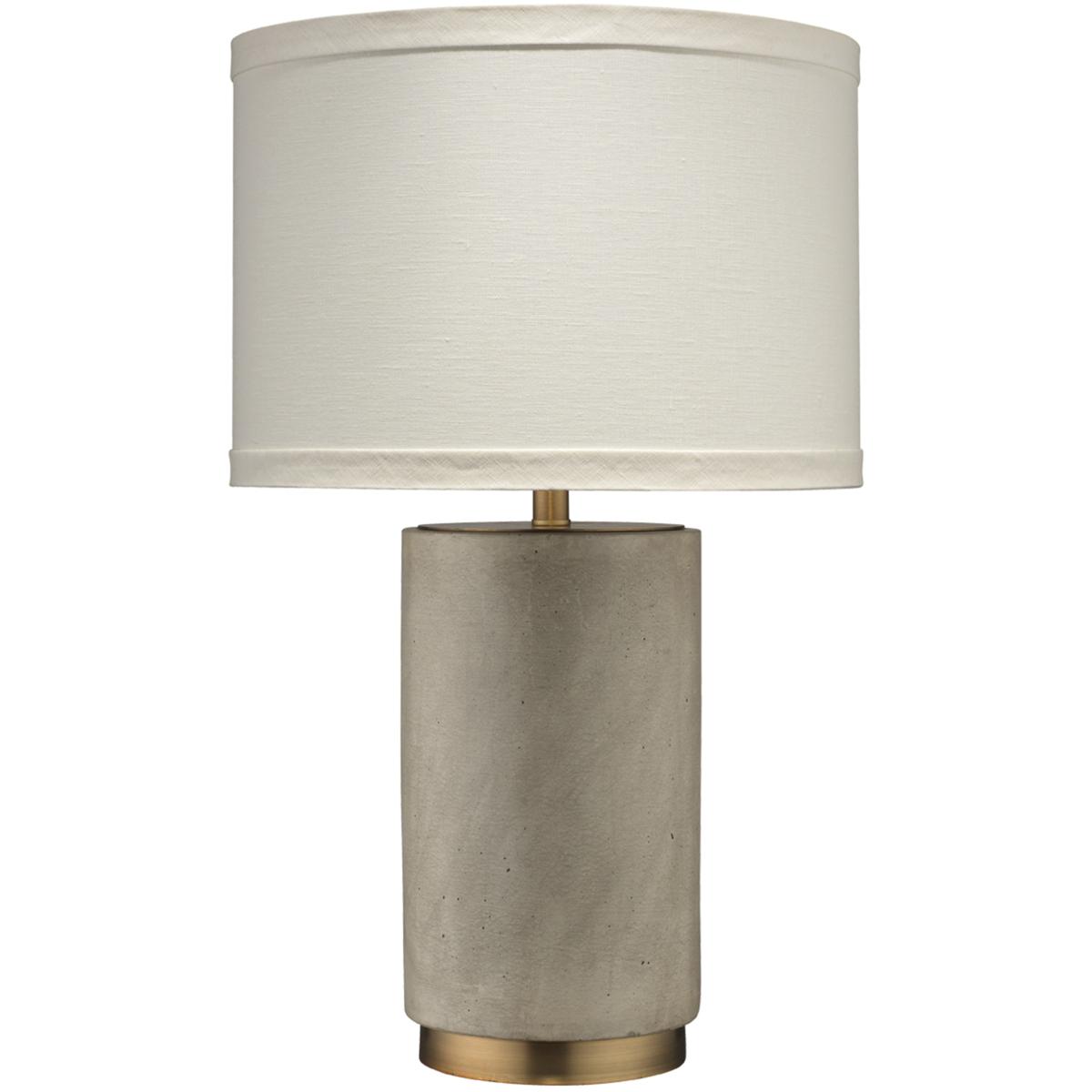 Jamie Young Co 9MORTARCEMBR Mortar 25.5 inch 150 watt Grey Cement & Antique Brass Table Lamp Portable Light